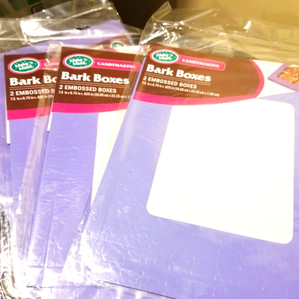 Make n' Mold Bark Boxes 4 Packs (8) Purple New